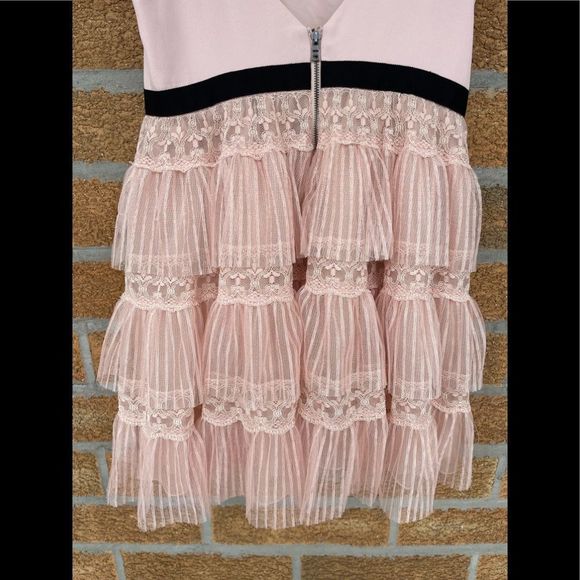 Alice & Olivia - Pale Pink Tulle Dress size 10 - Picture 6 of 12